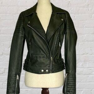 Altard State Medium Faux Leather Moto Jacket – Chic &‎ Versatile